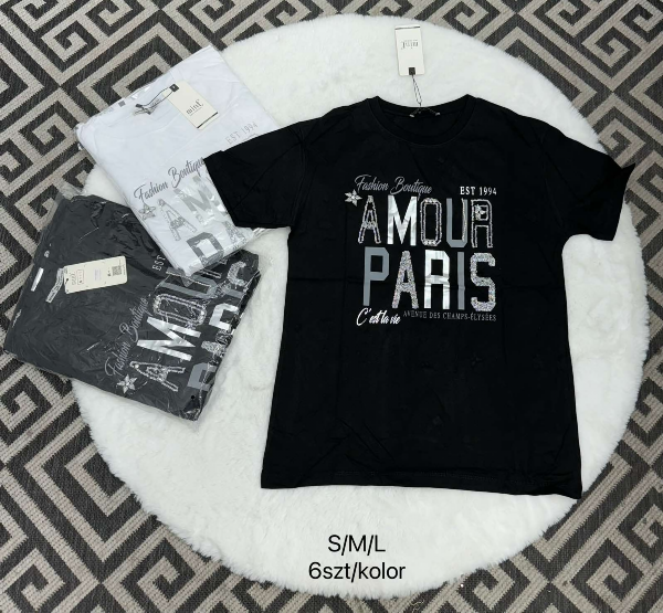 Bluzki damskie Roz S-M-L, Mix kolor Paczka 6 szt